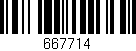 Código de barras (EAN, GTIN, SKU, ISBN): '667714'