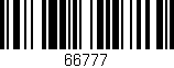 Código de barras (EAN, GTIN, SKU, ISBN): '66777'