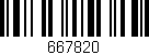 Código de barras (EAN, GTIN, SKU, ISBN): '667820'