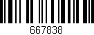 Código de barras (EAN, GTIN, SKU, ISBN): '667838'