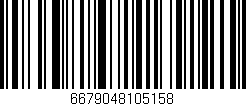 Código de barras (EAN, GTIN, SKU, ISBN): '6679048105158'