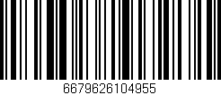Código de barras (EAN, GTIN, SKU, ISBN): '6679626104955'