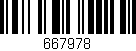 Código de barras (EAN, GTIN, SKU, ISBN): '667978'