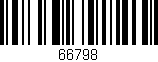 Código de barras (EAN, GTIN, SKU, ISBN): '66798'