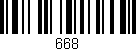 Código de barras (EAN, GTIN, SKU, ISBN): '668'