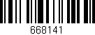 Código de barras (EAN, GTIN, SKU, ISBN): '668141'