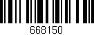 Código de barras (EAN, GTIN, SKU, ISBN): '668150'