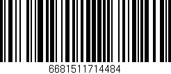 Código de barras (EAN, GTIN, SKU, ISBN): '6681511714484'
