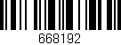 Código de barras (EAN, GTIN, SKU, ISBN): '668192'