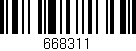 Código de barras (EAN, GTIN, SKU, ISBN): '668311'