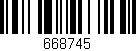 Código de barras (EAN, GTIN, SKU, ISBN): '668745'