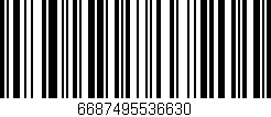 Código de barras (EAN, GTIN, SKU, ISBN): '6687495536630'
