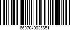 Código de barras (EAN, GTIN, SKU, ISBN): '6687840935651'