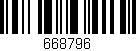 Código de barras (EAN, GTIN, SKU, ISBN): '668796'