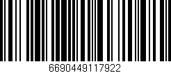 Código de barras (EAN, GTIN, SKU, ISBN): '6690449117922'