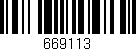 Código de barras (EAN, GTIN, SKU, ISBN): '669113'