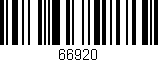 Código de barras (EAN, GTIN, SKU, ISBN): '66920'