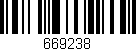 Código de barras (EAN, GTIN, SKU, ISBN): '669238'