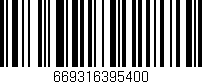 Código de barras (EAN, GTIN, SKU, ISBN): '669316395400'