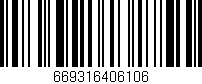 Código de barras (EAN, GTIN, SKU, ISBN): '669316406106'