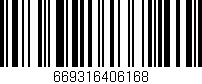Código de barras (EAN, GTIN, SKU, ISBN): '669316406168'
