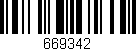 Código de barras (EAN, GTIN, SKU, ISBN): '669342'