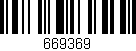 Código de barras (EAN, GTIN, SKU, ISBN): '669369'