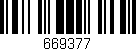 Código de barras (EAN, GTIN, SKU, ISBN): '669377'
