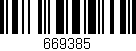Código de barras (EAN, GTIN, SKU, ISBN): '669385'