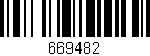 Código de barras (EAN, GTIN, SKU, ISBN): '669482'
