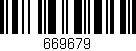Código de barras (EAN, GTIN, SKU, ISBN): '669679'