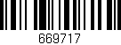 Código de barras (EAN, GTIN, SKU, ISBN): '669717'