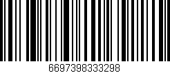 Código de barras (EAN, GTIN, SKU, ISBN): '6697398333298'
