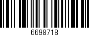 Código de barras (EAN, GTIN, SKU, ISBN): '6698718'