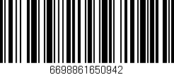 Código de barras (EAN, GTIN, SKU, ISBN): '6698861650942'