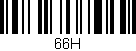 Código de barras (EAN, GTIN, SKU, ISBN): '66H'