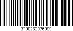 Código de barras (EAN, GTIN, SKU, ISBN): '6700262976399'