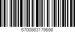Código de barras (EAN, GTIN, SKU, ISBN): '6700883179698'