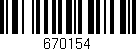 Código de barras (EAN, GTIN, SKU, ISBN): '670154'