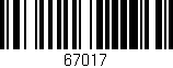 Código de barras (EAN, GTIN, SKU, ISBN): '67017'