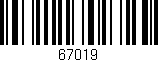 Código de barras (EAN, GTIN, SKU, ISBN): '67019'