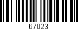 Código de barras (EAN, GTIN, SKU, ISBN): '67023'