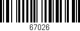 Código de barras (EAN, GTIN, SKU, ISBN): '67026'