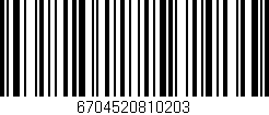 Código de barras (EAN, GTIN, SKU, ISBN): '6704520810203'