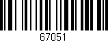 Código de barras (EAN, GTIN, SKU, ISBN): '67051'