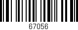 Código de barras (EAN, GTIN, SKU, ISBN): '67056'