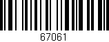 Código de barras (EAN, GTIN, SKU, ISBN): '67061'