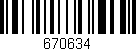 Código de barras (EAN, GTIN, SKU, ISBN): '670634'
