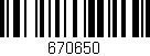 Código de barras (EAN, GTIN, SKU, ISBN): '670650'