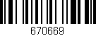 Código de barras (EAN, GTIN, SKU, ISBN): '670669'